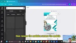 membuat cover modul di canva