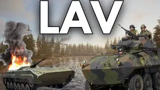 Attacking Militia Forces with LAV - SQUAD