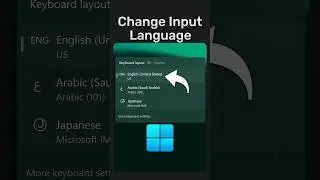 How To Change Input Language on Windows With Keyboard Shortcut