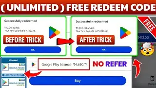 Free Redeem Code (Unlimited) | 100% Free Redeem Code | Free Redeem Code App |Google Play Redeem Code