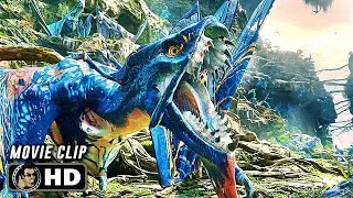 Quaritch Tames His Ikran Scene | AVATAR: THE WAY OF WATER (2023) Movie CLIP HD