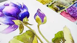 Sharing my flower painting techniques so even a beginner can paint beautiful watercolor flowers