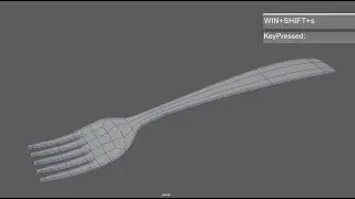 How to model a Fork in Maya