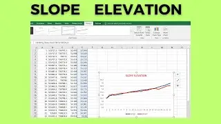 Slope Elevation|| how to check/view slope elevation of height, depth on excel ||