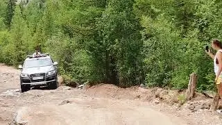 Подъем на Акташский ретранслятора кроссовера AUDI Q7 07/2021