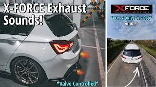 BMW M140i XFORCE Exhaust System Review || *LOUD* Revs + Burbles  || Valved Varex Catback #xforce