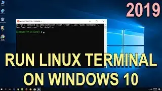 How to install the Linux Terminal on Windows 10 in 2019 Guide