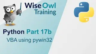 Python Part 17b - VBA using pywin32