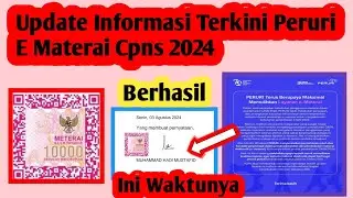 Update Informasi Peruri E Materai Cpns 2024 | Cara Membeli E Materai Cpns 2024