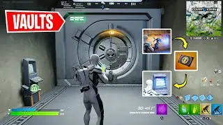 How To Open Vaults Door Solo in Covert Cavern Fortnite Chapter 3! (Covert Cavern Key Card Location)