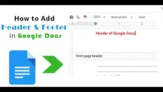 How to add Header and Footer in Google docs