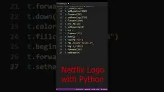 Netflix Logo with Python 