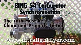 Bing 54 Carburetor Synchronization on Rotax two stroke aircraft engines.