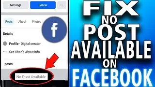 How To Fix No Post Available On Facebook (easy)