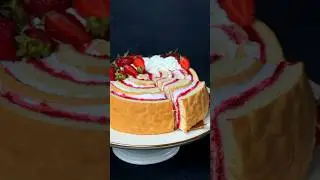 Pambıq kimi yumşaq meyvəli tort resepti🤤 #shorts