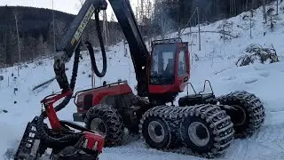 Лесозаготовительная техника Komatsu.