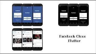 Flutter UI Tutorial |  Facebook Clone flutter app  -  Day 18