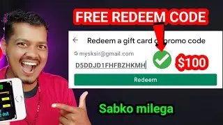 $100 FREE REDEEM CODE:😲FREEFIRE👈Redeem Code For Play Store👉Google Play Redeem Code Free Redeem Code.