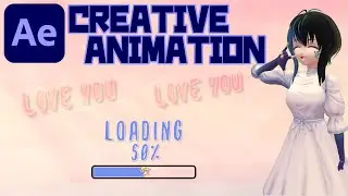 【After Effects】[Creative Animation ] VALENTINE LOADING BAR ANIMATION