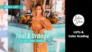 Color Grading Teal and Orange LUTs for Premiere Pro, Adobe Photoshop, FREE mobile VN, Final Cut Pro