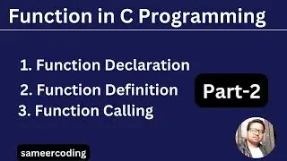 What is function in c programming | function in c with example | sameercoding