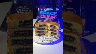 OREO SPACE PANCAKES| I'm starting a challenge: making Oreo pancakes for 7 days straight! DAY 1