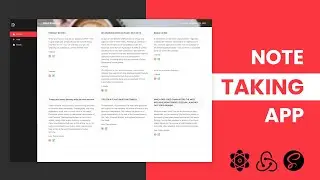 Note-Taking App Tutorial in React JS | React JS, Sass & React Redux |  Build Notes App with React