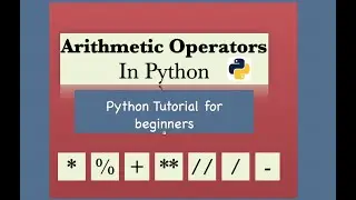 Arithmetic operators in Python