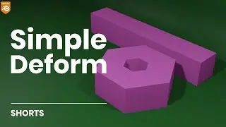 How to fix the simple deform bending issue in Blender [3.4] | 3D Modeling #shorts