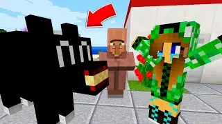 ПОЧЕМУ КАРТУН ДОГ НАПАЛ НА ОЛЮ И МАКСА В МАЙНКРАФТ ! Алексбой Minecraft