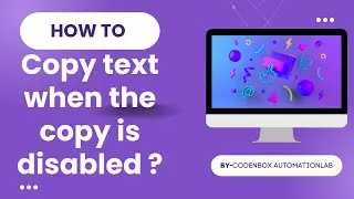 How to copy text from a site when it doesn't allow ||  Copy Text &  Right-Click Disabled 🔥