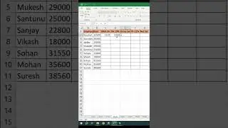 Salary Calculation in Excel 