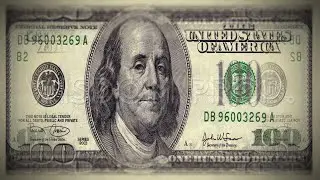 USD Banknotes Sliding in Macro Detail - Seamless Loop Animation