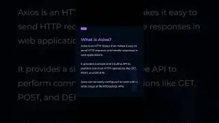 AXIOS | Http request and Response Using Axios