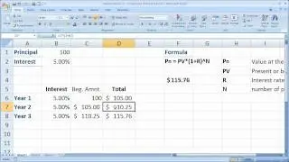 Finance Basics 2 - Compound Interest in Excel