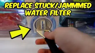 Samsung Fridge: How to Replace a Stuck/Jammed Water Filter + Reset Filter Light