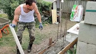 ЗАЛИЛ ФУНДАМЕНТ 🔥 СТРОЮ ЗАБОР МЕЧТЫ.