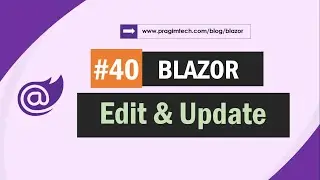 Edit and Update in Blazor