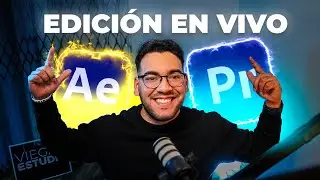 Editamos videos en VIVO | Como editar videos con Premiere Pro y After Effects 🔴⚡