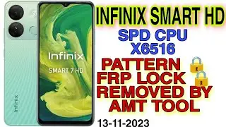 infinix smart 7 hd x 6516 spd frp lock removed pattern lock removed by Amt Tool