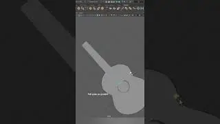 Low Poly Guitar 3D modeling Autodesk Maya tutorial