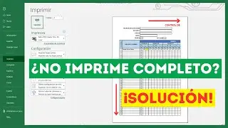 🔴Al IMPRIMIR en Excel NO sale COMPLETO(Solución)🤔IMPRIMIR en Excel SIN que se CORTE la TABLA