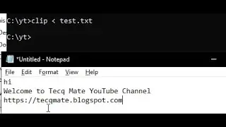 Tecq Mate | Windows cmd/terminal copy file contents to clipboard