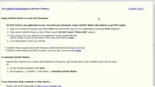 Install Cute PDF writer (works with vista)