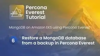 Restore a MongoDB database from a backup in Percona Everest and create a MySQL database