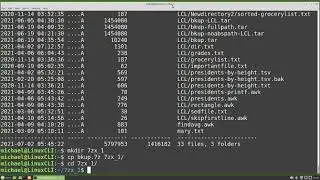 Linux Command Line (50) zip and 7zip