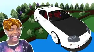 Roblox BUILD A BOAT Funny Moments Memes  (NISSAN GT3)
