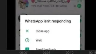 WhatsApp isn't responding close app