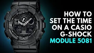 How to set the Time on a Casio G-Shock Watch Module 5081