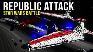 REPUBLIC AMBUSH - Epic Space Engineers - Star Wars Battles